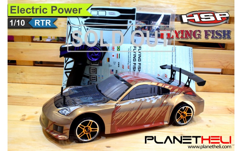 HSP RC Drift Car Flying Fish 4wd FULL Propo 1/10 Scale EP RTR Ready To Run with 2.4Ghz Remote Control